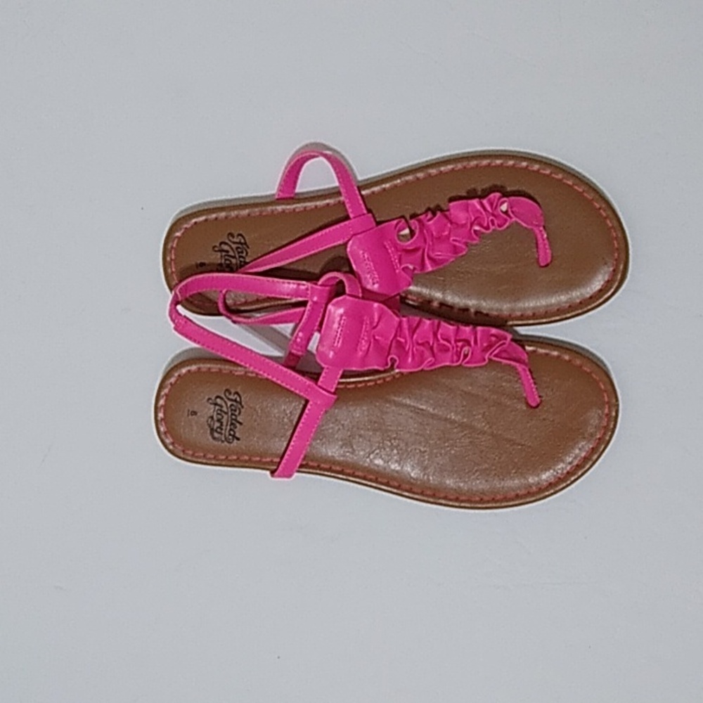 Faded Glory Ruffle Hot Pink Women's Sandals